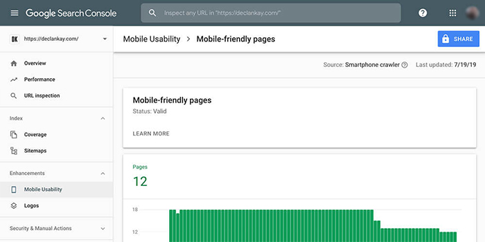 Mobile-Friendly Pages Report | Google Search Console