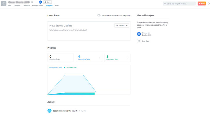 Task Progress Report | Asana